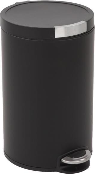Produktbild EKO Treteimer Artistic Step Tretmülleimer schwarz 12 L mit gedämpftem Deckel und Inneneimer, stilvo (12 l)