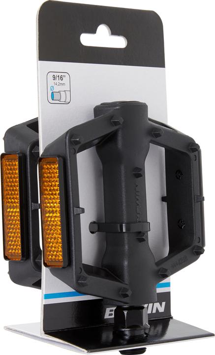 Produktbild Rockrider Pedale MTB 520 Grip Flachpedale Kunststoff