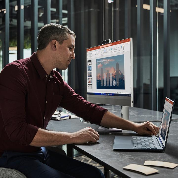 Produktbild HP Elite 9 AIO All-in-One - i5-13500,, SSD, 27 QHD Non-Touch AG, FPR, Height Adjustable, USB Mouse (Intel i5-13500T, 16 GB, 512 GB)