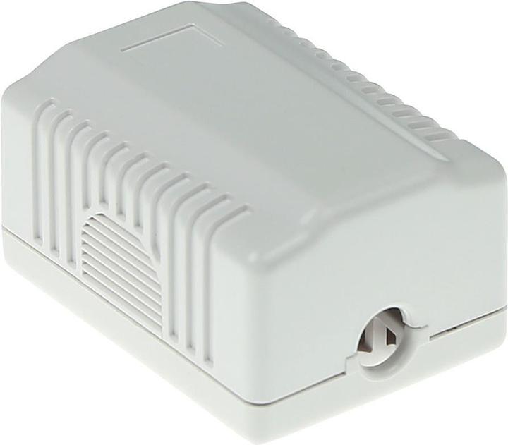 Actual product image ACT Surface mounted box unshielded 1 ports CAT6. Type: CAT6 Wall mountbox c6 1 prt unsh