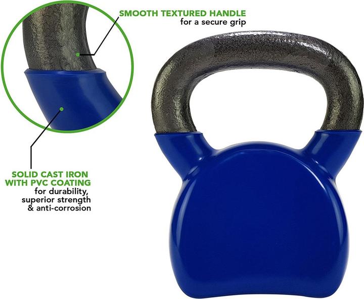 Image du produit Tunturi Vinyl Gusseisen Kettlebell (1 x 12 kg)
