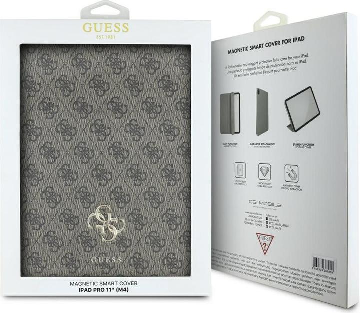 Immagine prodotto Guess 4G Big Logo Magnetic Case für Apple iPad Pro 11 (2024) - brown (Apple iPad Pro 11 2024, Apple iPad Pro 11 2025)