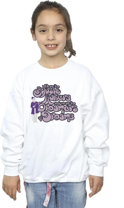Produktbild Willy Wonka & the Chocolate Factory Dreamers Text Sweatshirt Mädchen (140, 146)
