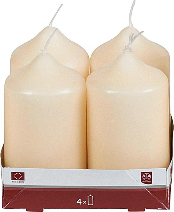 KCB Bougie ronde 9xØ5cm cr4 Pack (4 pcs)