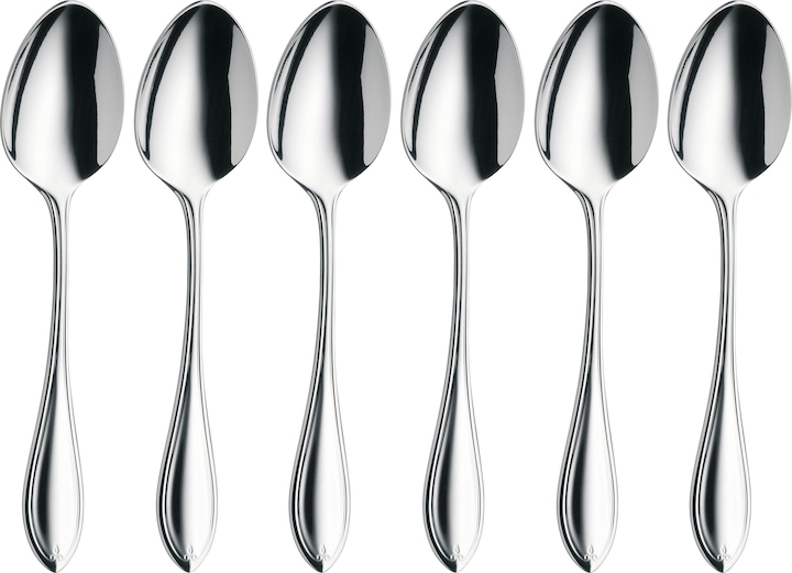 Espresso Spoon Set 6pcs 10,8cm Premiere Stainless Steel polished scratch resistant (6 Piece, Scoops)