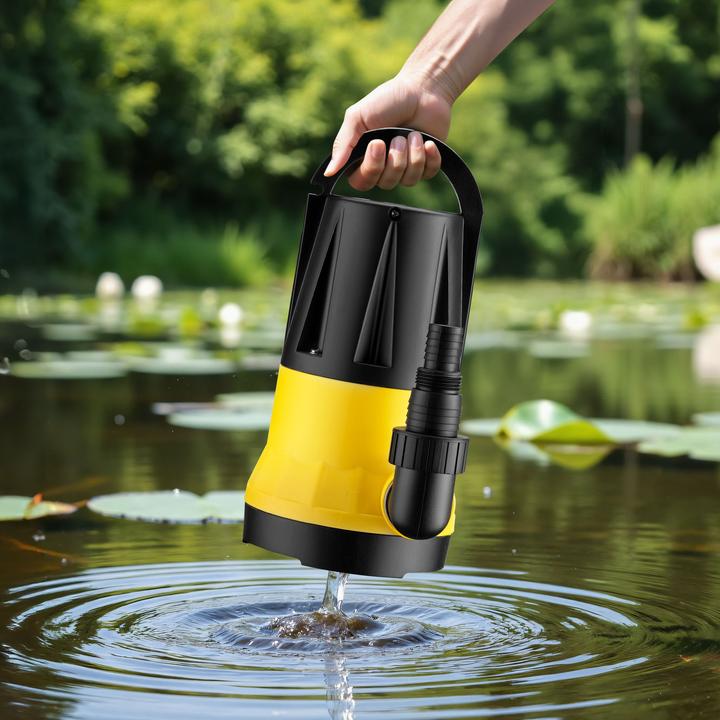 Produktbild Wiltec Tauchpumpe mit Sensor 900W Tiefbrunnenpumpe 15000l/h Wasserpumpe Pumpe (Klarwasserpumpe)