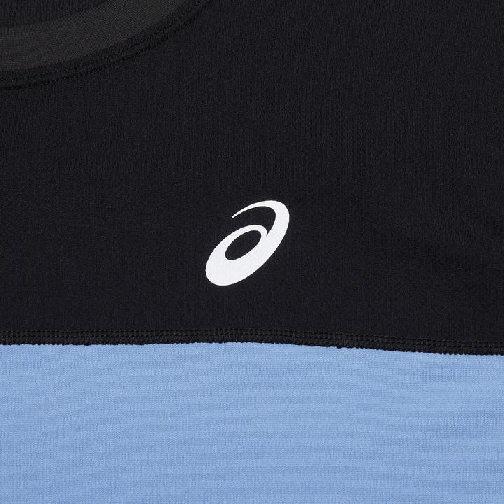 Actual product image ASICS Performance Race Ss Top Men Performance Black/Blue Harmony (S)