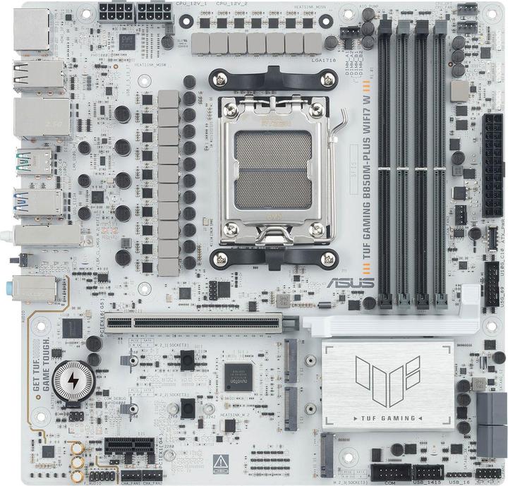 Produktbild ASUS MB TUF GAMING B850M-PLUS WIFI7 W (AM5, AMD B850, mATX)