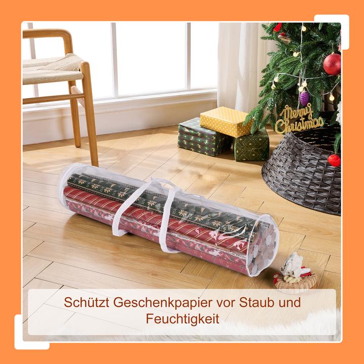 Produktbild Relaxdays 2x Geschenkpapier-Aufbewahrung (22 cm, 2x)
