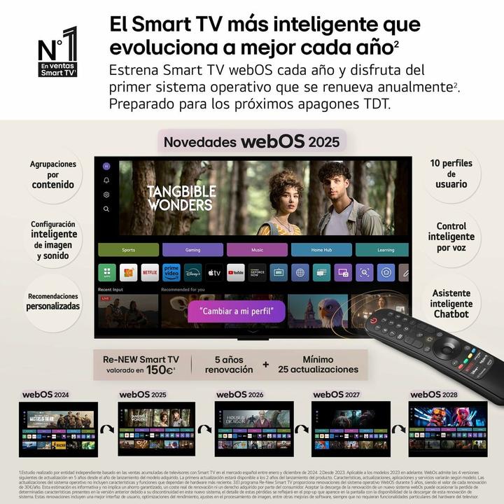 Produktbild LG OLED83C54LAAEU (83", OLED, 4K, 2025, EU)