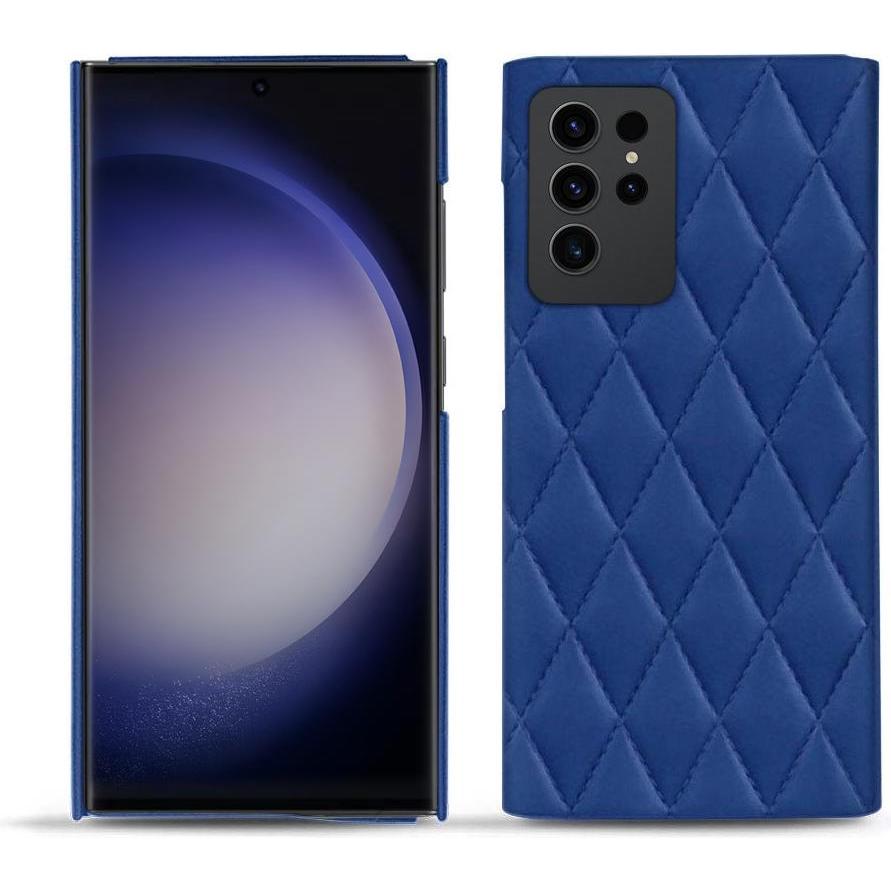 Noreve Lederschutzhülle (Samsung Galaxy S23 Ultra), Smartphone Hülle, Blau