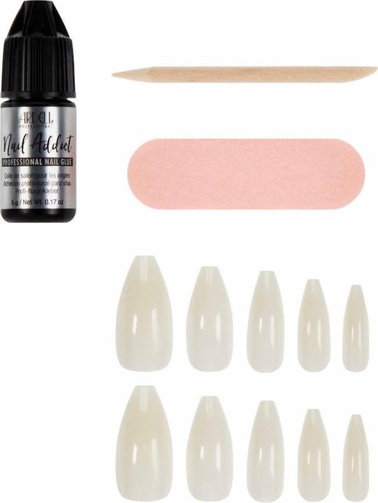 Immagine prodotto Ardell Nail Addict Natural Multipack Ballerina Long 108 Stk (Unghie artificiali, Bianco)