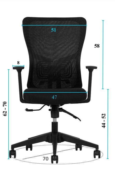 Image du produit Kalune Design Lumbar 108 Black Office Chair