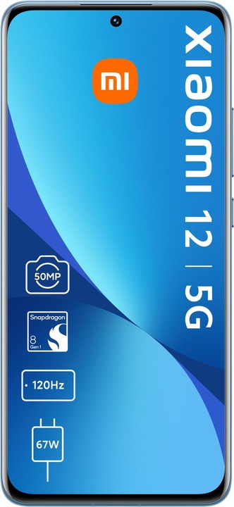 Produktbild Xiaomi 12 5G (256 GB, Blue, 6.28", Dual SIM, 50 Mpx, 5G)