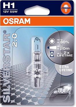 Image du produit Osram Ampoule SILVERSTAR (H1)