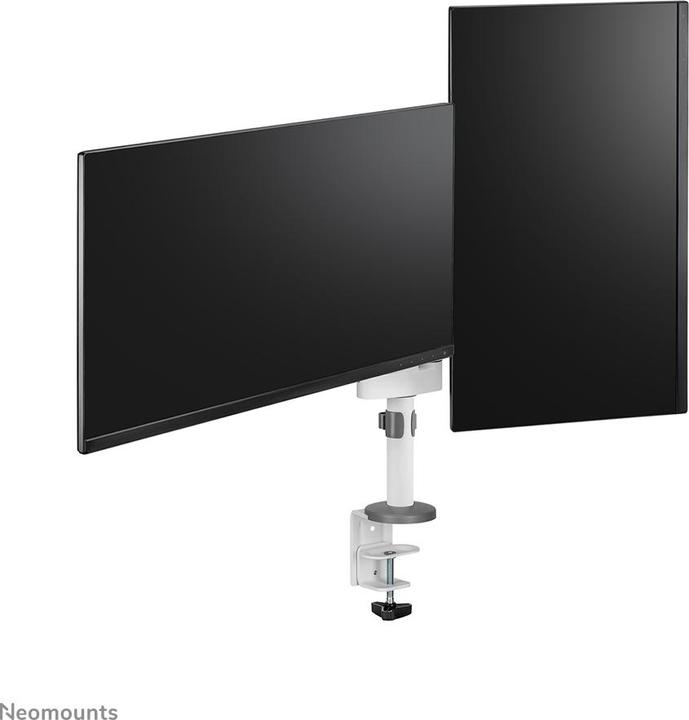 Actual product image Neomounts Table mount dual 100x100 -8kg 17-27"/h?v/incline/pivot/clamp/white? (Table, 27")