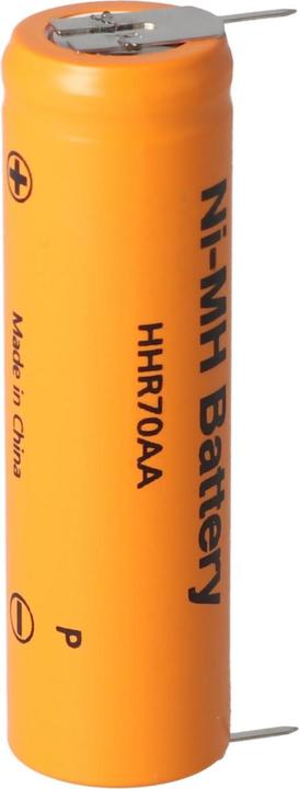 Actual product image AccuCell Panasonic Flat Top HHR-70AA rechargeable battery, Mignon AA rechargeable battery with print (AA)