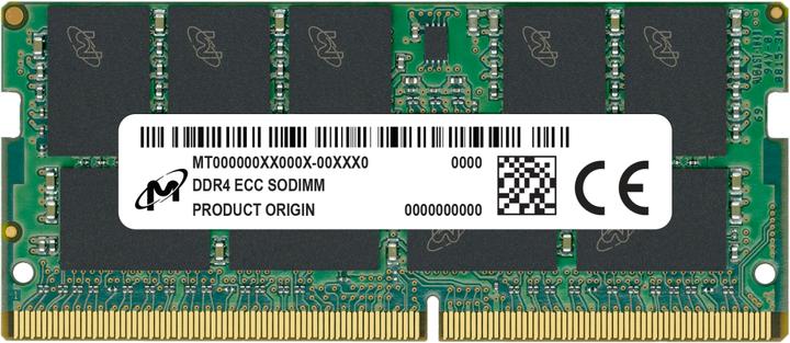 Image du produit Crucial DDR4 ECC SODIMM 1Rx8 3200 (1 x 8GB, 3200 MHz, RAM DDR4, SO-DIMM)
