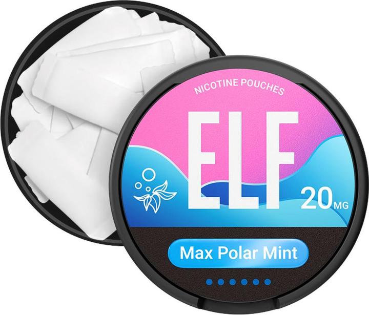 Actual product image Elfbar ELF Snus Max Polar Mint 20mg (Nicotine Pouches, 20 mg)