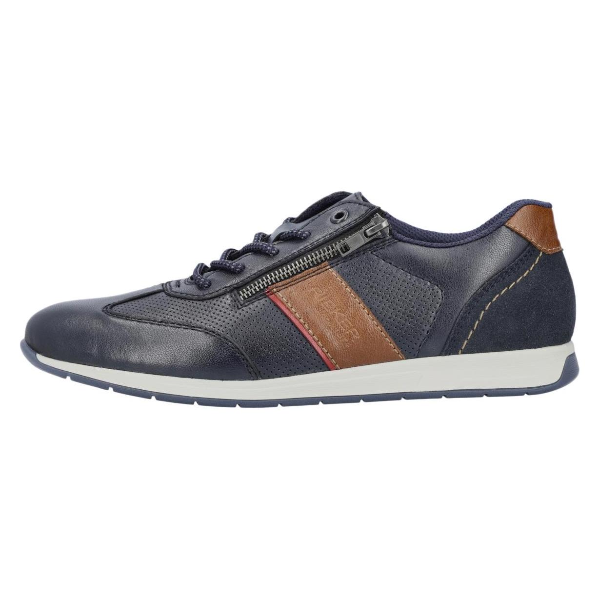 Rieker, Herren, Sneakers, 11927 - 57203, Blau, (43)