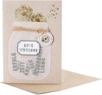 Produktbild Good Old Friends Geburtstagskarte Wunschglas "Gute Wünsche" von