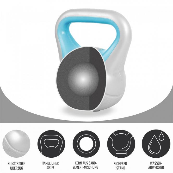 Produktbild Gorilla Sports Kettlebell Stylish (1 x 6 kg, 1 x 4 kg, 1 x 14 kg, 1 x 3 kg, 1 x 8 kg, 1 x 16 kg, 1 x 12 kg, 1 x 10 kg, 1 x 18 kg, 1 x 20 kg)