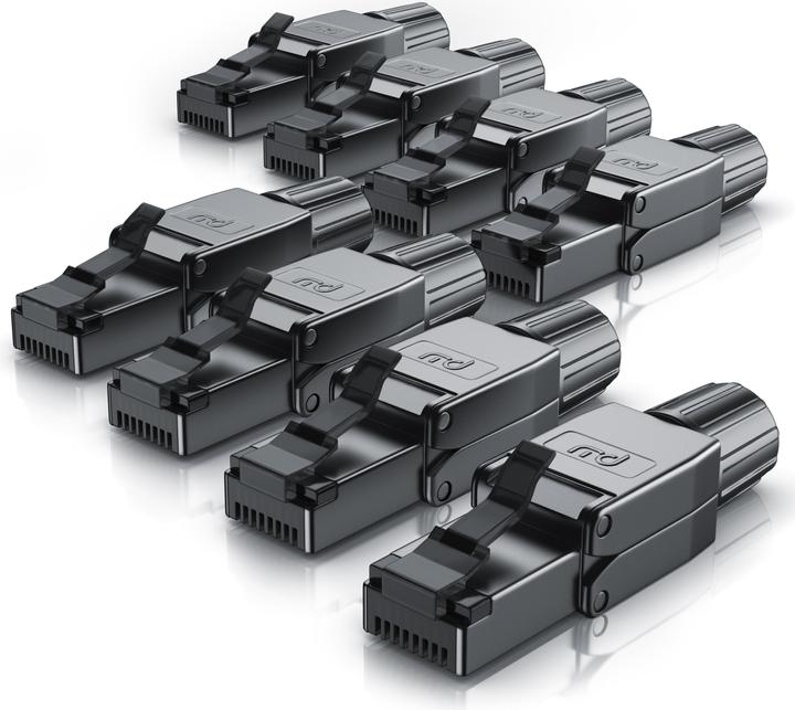 Primewire 8x connecteur réseau RJ45 CAT 8 terminable sur site, connecteur CAT8 pour câble LAN câble réseau (Câble réseau Connecteur)