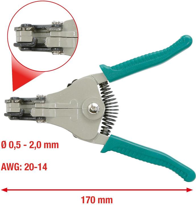 Actual product image KS Tools Automatic wire stripper (170 mm)