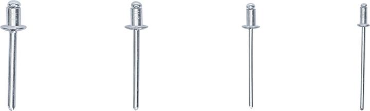 Immagine prodotto BGS Assortimento di rivetti ciechi | alluminio | Ø 2,4 - 4,8 mm | 400 pezzi.