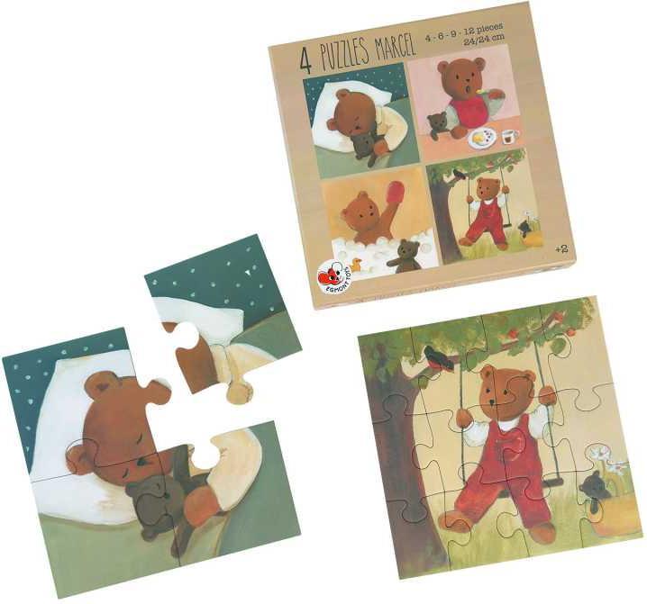 Produktbild Egmont 4 Puzzles Marcel (4 Teile)