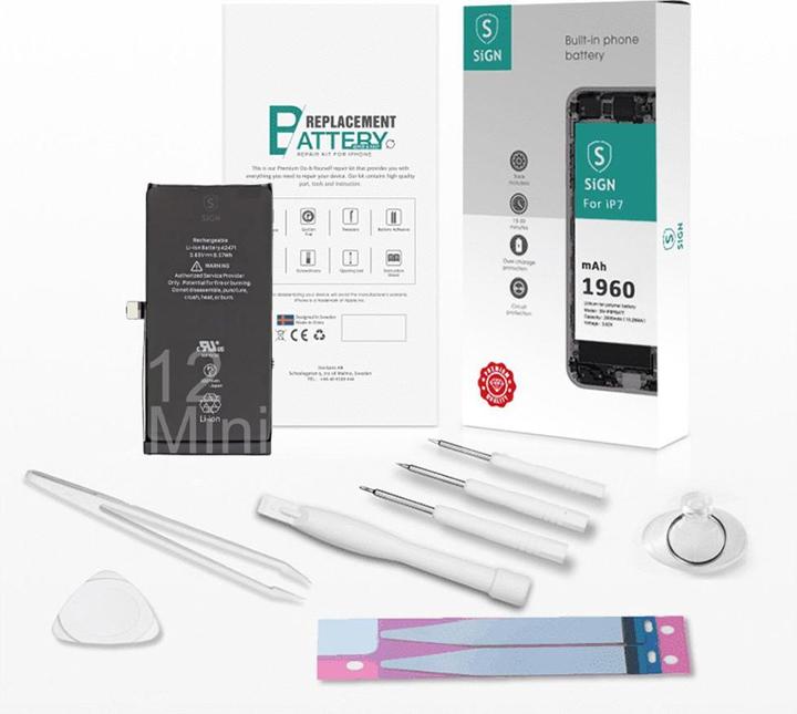Image du produit SIGN Kit de remplacement complet de la batterie - iPhone 12 Mini