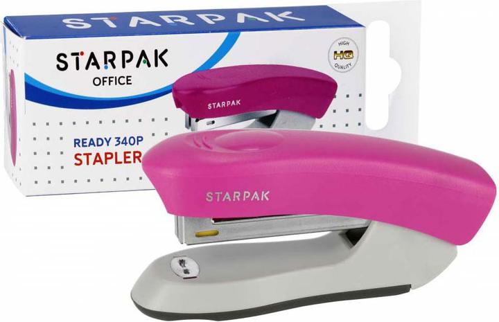 Productafbeelding Starpak Ready STK-340 P nietmachine, roze (12 Bladen)