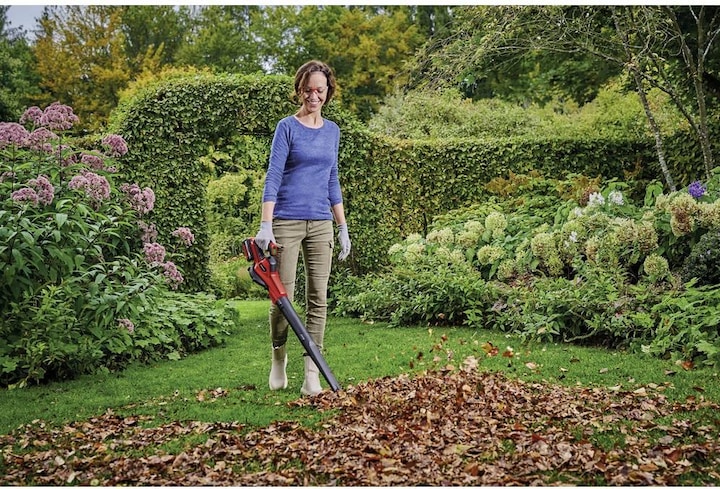Actual product image Einhell Akku-Laubbläser GE-UB 18/250 Li E (1x4.0Ah) (Rechargeable battery operated, Leaf blower)