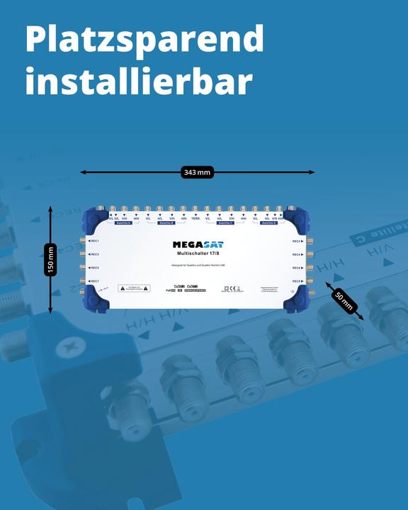 Actual product image Megasat Multiswitch 17/8 (Multi switch)