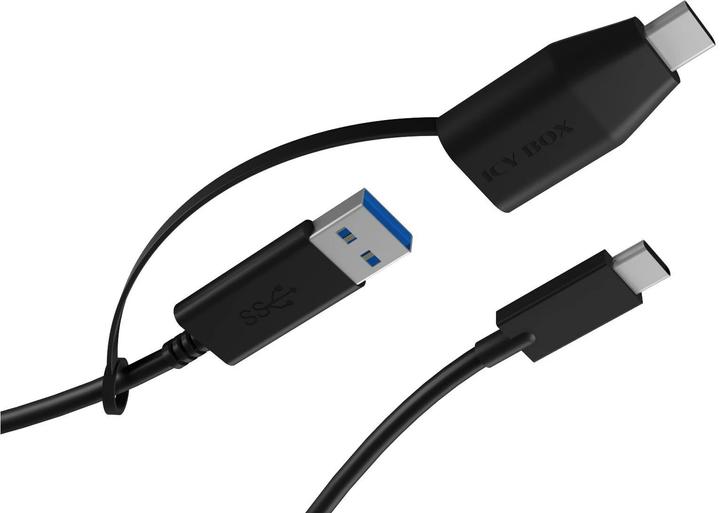 Image du produit Icy Box USB Adapterkabel IcyBox USB3.2Gen2 Type-C zu Type A&C (0.35 m, USB 3.2 Gen 2)
