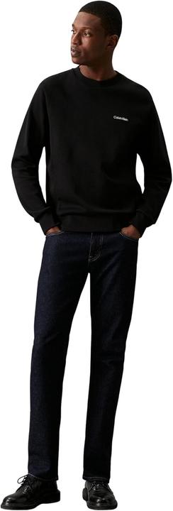 Image du produit Calvin Klein Sweatshirt col rond à logo micro, finitions côtes (L)