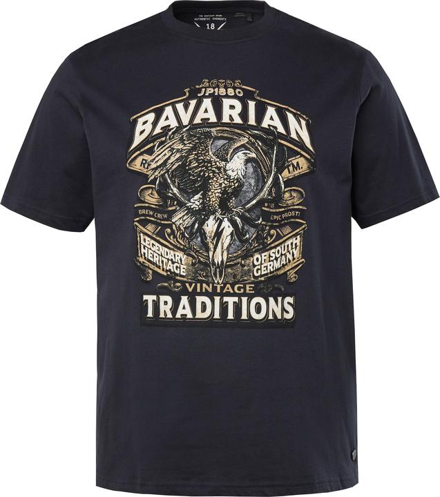 Produktbild JP1880 T-Shirt, Halbarm, Trachten-Print, Rundhals (4XL)