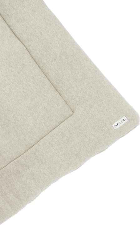 Actual product image Meyco Playpen insert Knit Basic Teddy - sand melange - 77x97cm (77 cm)