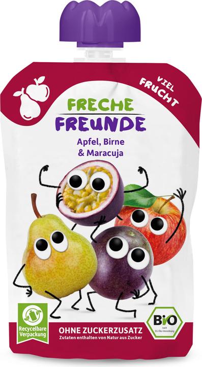 Image du produit Freche Freunde Quetschmus pomme poire & fruit de la passion (100 g)
