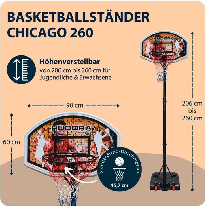 Actual product image Hudora Basketball Stand Chicago