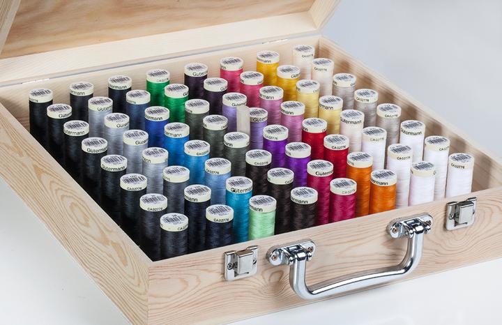 Actual product image VBS Sewing Thread Wooden Case