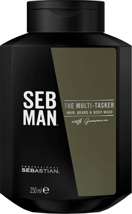 Actual product image Sebastian The Multitasker - Hair, Beard & Body Wash (250 ml, Liquid shampoo)