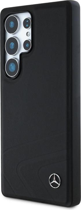 Image du produit Mercedes Leather Horizontal Debossed Curves MagSafe Case for Samsung Galaxy S25 Ultra - Black (Samsung Galaxy S25 Ultra)