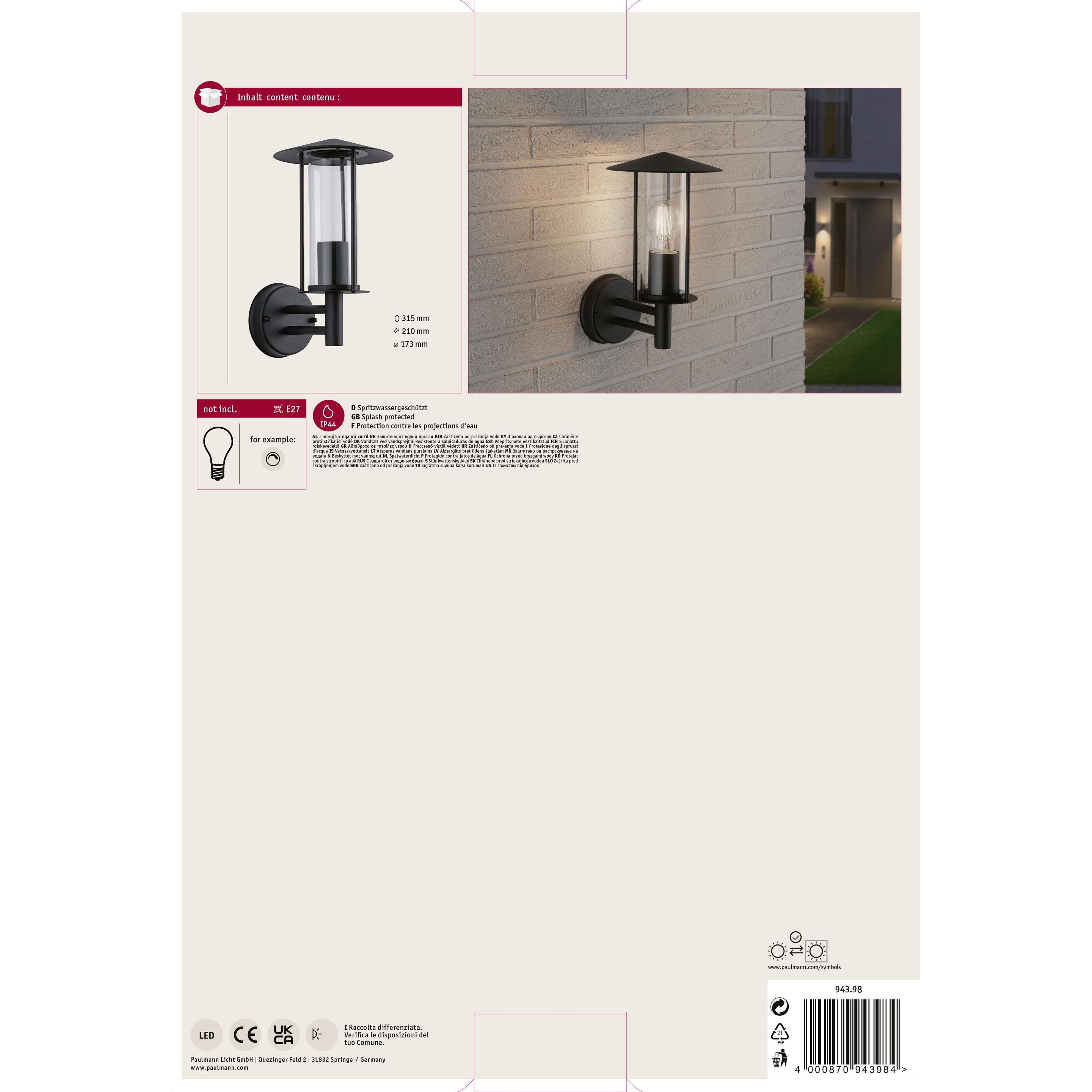 Thumbnail - Paulmann, Gartenbeleuchtung, Classic (E27, IP44)