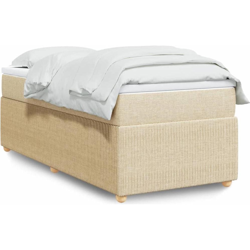 VidaXL, Bett, Bo x springbett mit Matratze 120 x 190 cm Stoff (120 x 190 cm)