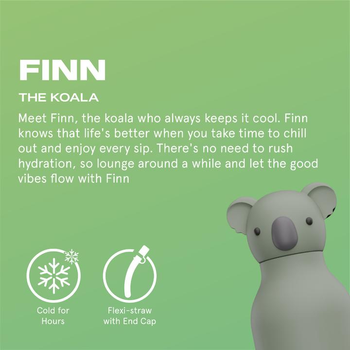 Actual product image Asobu Trinkflasche Bestie Bottle, Koala Fin (0.46 l)