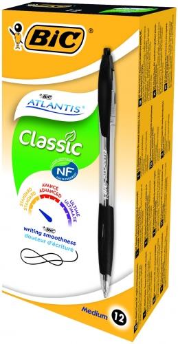 Produktbild Bic Atlantis Stick, Black, 12 pc(s) (Schwarz, 12 x)