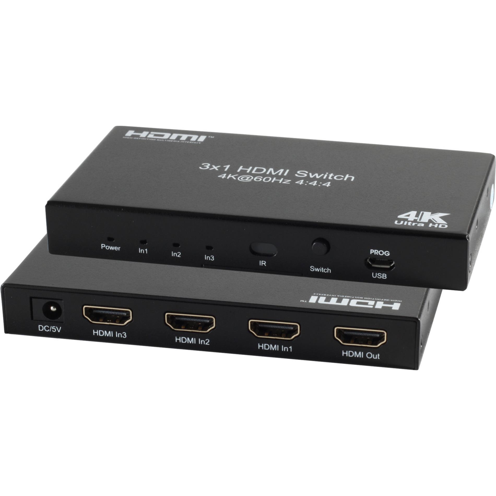 Shiverpeaks SHVP SP05-20001 HDMI Umschalter 4K/2K 60 Hz HDR 7,60cm (3") 1out, Switch Box