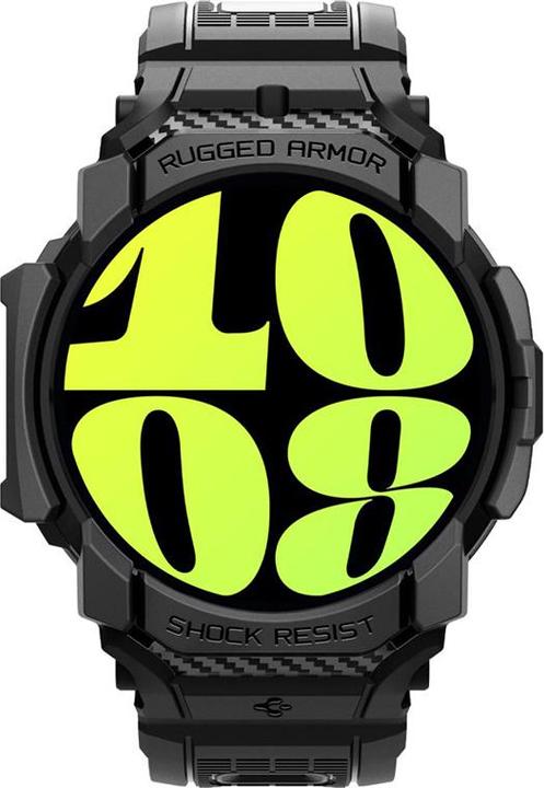 Actual product image Spigen Rugged Armor Pro Galaxy Watch 7 (44mm) Case + Band Matte Black