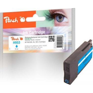 Peach, Druckerpatrone, Patrone HP Nr.953 cyan mit OEM Chip remanufactured